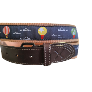 cinturón Globos de cuero y lona de color oro- The Sioux Crew