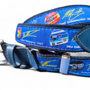 cinturón cascos Formula 1 azul con regulador- The Sioux Crew