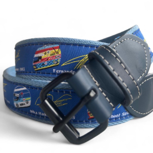 cinturón cascos Formula 1 azul celeste- The Sioux Crew