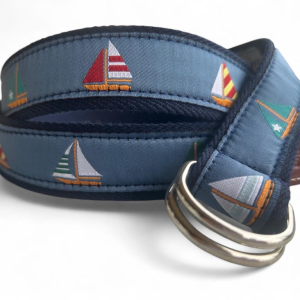 cinturón de veleros de lona azul con piquetes- The Sioux Crew