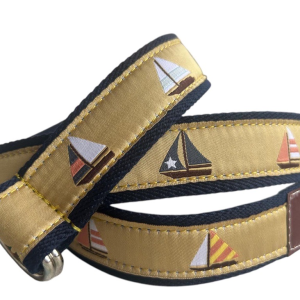 cinturón de veleros de lona beige con piquetes- The Sioux Crew
