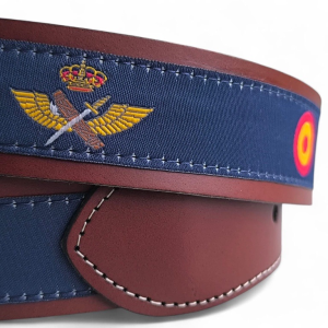 cinturón alas de aviación militares de cuero - The Sioux Crew