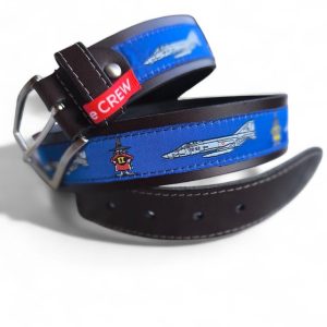 cinturón F4 phantom spookie azul de cuero - The Sioux Crew