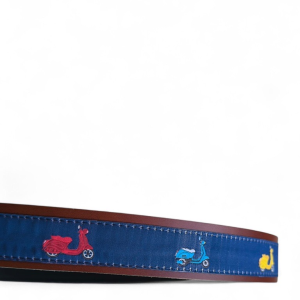 Cinturón deportivo "MOTOS VESPA" (Cuero)